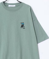 Lazar/(M)Tシャツ ティーシャツ メンズ 半袖 別注 刺繍